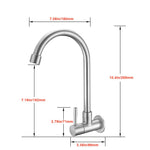 HASTHIP Sink Tap for Kitchen and Bathroom with High Arch Spout | Stainless Steel Minimalist Design