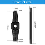 HASTHIP Screw Extractor for 1/2 & 3/4 Inch Pipes featuring Dual Head Design and 12cm Handle | Removes Damaged Bolts
