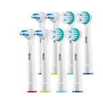 HASTHIP® Cabezas de Cepillo de Repuesto Ortho y Punta Precisión,8 Unidades – Compatibles con Cepillos Dientes Eléctricos,Limpieza Ortodóntica para Frenillos Cuidado Dental Profesional