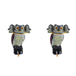 HASTHIP Outdoor Bird Repellent Devices for Garden and Balcony featuring 360 Degree Rotating Head Owl Decoys 2PCS