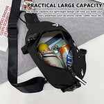 HASTHIP® Crossbody Bag for Men Women with 3Pcs Badges