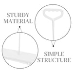 HASTHIP® Squat Toilet Cover Universal Squat Toilet Cover with Long Handle 53x25cm Squat Toilet Cover Durable PP Material Squat Toilet Cover for Hygiene and Sanitation