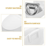 HASTHIP Ash Tray for Cigarette featuring Toilet-Inspired Lid and Removable Steel Liner | Wall or Desk Use