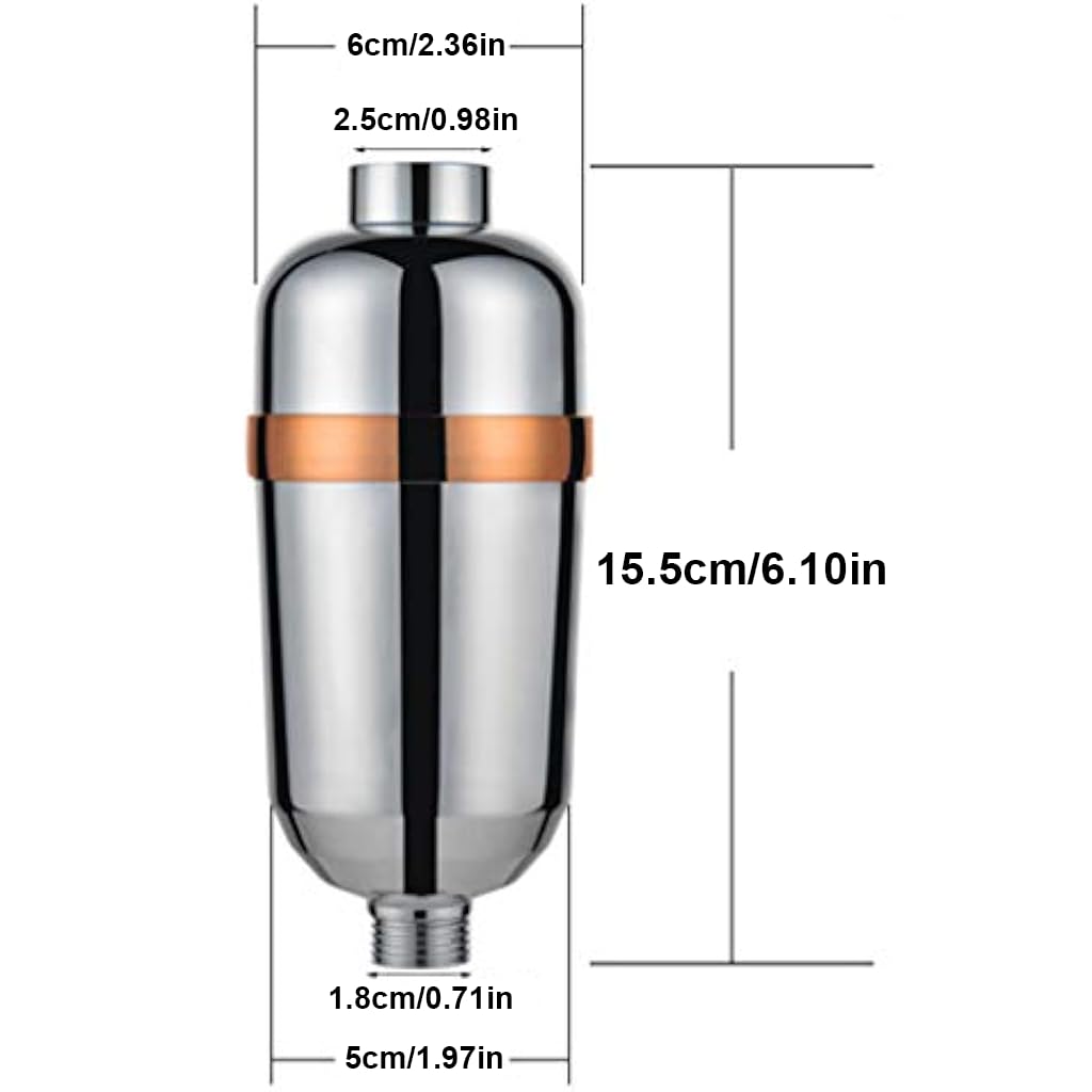 HASTHIP Shower Water Filter Cartridge for Bath with 20 Stage Filtration | Removes Chlorine and Heavy Metals