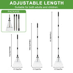 HASTHIP Garden Rake for Lawn and Yard with 15 Stainless Steel Teeth and 5.6ft Handle | DIY Assembly Tool