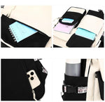 HASTHIP® 23Pcs Kawaii Kuromi School Supplies Set with Notebook, Pencil Pouch, Stickers, Pens + PALAY Kuromi Backpack for Girls, DIY Journaling, Scrapbooking, School Gift Combo