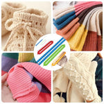 HASTHIP® Color Knitting Looms 4 Sizes Long Knitting Looms with Sewing Needles & Loom Needles Beginners