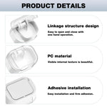 HASTHIP Wall Razor Organizer for Manual Razors with Flip-Up Dust Cover | Pack of 2