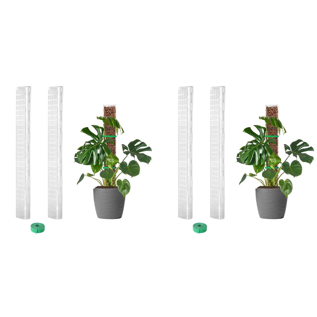 HASTHIP Plastic Moss Pole for Monstera and Pothos Climbing 23.62 in | Hollow Upright Design