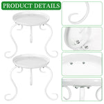 2pcs Flower Pot Stand for Railing Planters, Thicken Wrought Iron Plant Hanging Holder Bracket Plant Stand Indoor Hanging Pot Gamla Stand for Balcony Decoration Items Outdoor