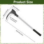 HASTHIP Carbon Steel Axe Tool for Wood Cutting and Grass Removal 52 cm | 2 in 1 Design with Anti Slip Handle
