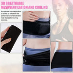 HASTHIP® Slim Running Belt Bag with Hook Elastic Open Waist Bag for Keep Phone, Keys, Earbuds, Waist Bag with Large Capacity Running Waist Pack for Workouts, Exercise, Cycling, Travel