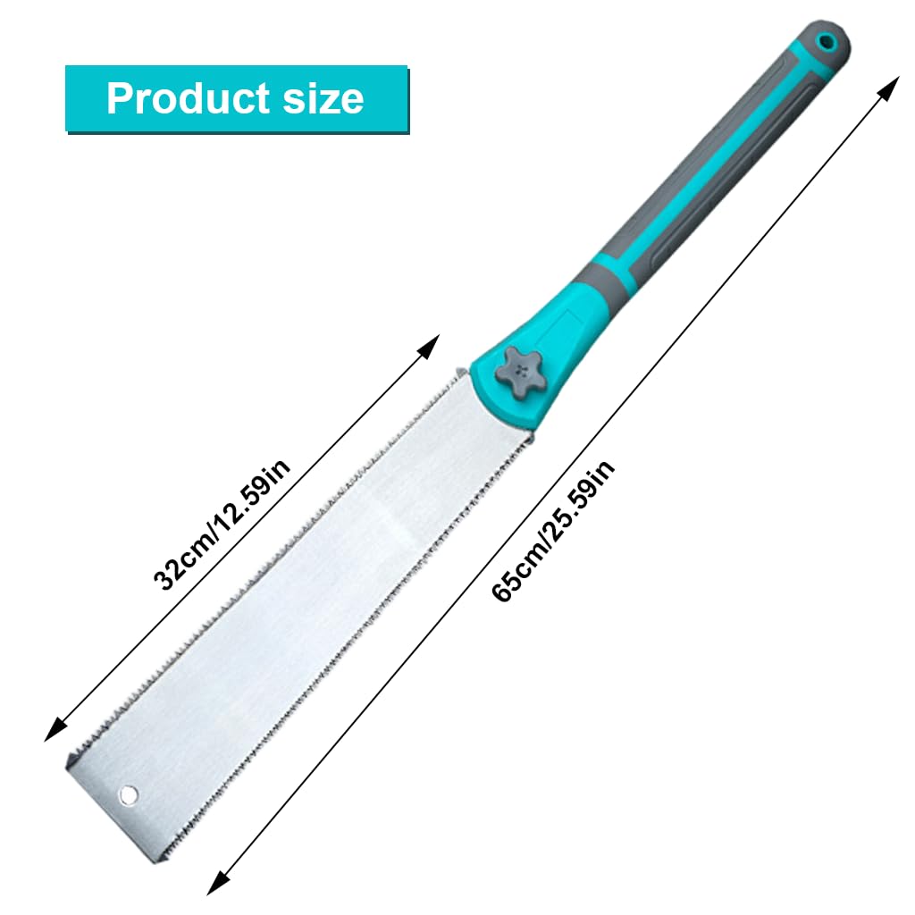 HASTHIP Hand Saw for Woodworking and Gardening featuring Ergonomic Wooden Grip | 17.7 in SK-4 Steel Blade