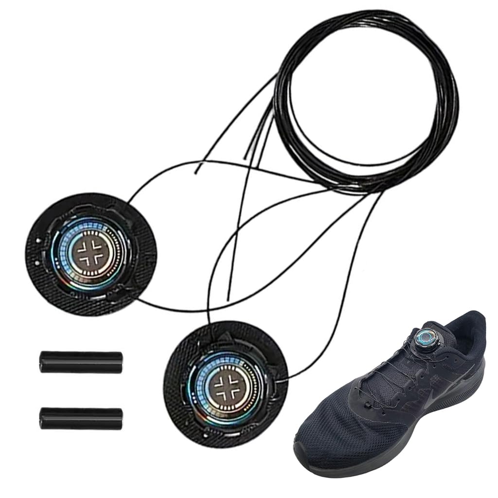 HASTHIP® Cordones sin Nudos de Alambre 1.2m con Perilla Ajustable, Cordones Elásticos de Moda para Zapatillas Deportivas, Calzado Casual y Running