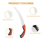 HASTHIP Pruning Saw for Wood and Tree Cutting featuring 19.6 in Curved Blade & Ergonomic Handle