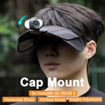HASTHIP® Clip de Gorra de Béisbol Compatible con Insta360 Go 3s/Go 3, Soporte Ajustable Vertical y Horizontal para Sombrero, Mochila y Accesorios Deportivos