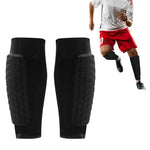 HASTHIP® Espinilleras de Fútbol con Almohadilla EVA Antigolpes,Tiras de Silicona Antideslizantes,Lycra Elástica Diseño Una Pieza Protector Deportivo para Adultos y Adolescentes Talla