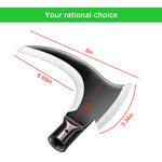 HASTHIP Weed Remover Tool for Weeding and Soil Loosening with 2 in 1 Axe Head | Stainless Steel