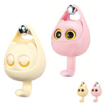 HASTHIP Cartoon Wall Hooks for Entryway and Bathroom with Blinking Eyes Design | 2Pcs No‑Drill Dual Color Hangers