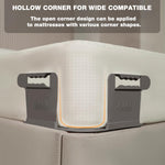 HASTHIP Fitted Sheet Fasteners Set with Elastic Straps and Metal Clips Pack of 4 | Adjustable Universal Holders for Twin to King Mattresses