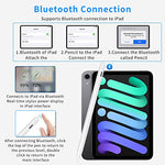 HASTHIP® Stylus Pen Compatible with iPad 2018-2024, Magnetic Attachment, Palm Rejection, Tilt & Pressure Sensitivity, High Precision Drawing Pencil with USB-C Fast Charging & Bluetooth
