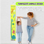 HASTHIP® Cartoon Dinosaur Growth Chart for Kids 60-180cm Wall Hanging Growth Chart for Kids & Teenagers Canvas Cartoon Growth Chart Waterproof Canvas Growth Chart for Kid's Room