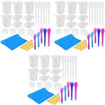 HASTHIP Silicone Resin Measuring Cups Kit for DIY Jewelry Making with 108PCS Tools | 100ml Cups and Stir Sticks
