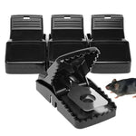 HASTHIP Mouse Traps 4 Pcs Reusable Set for Home and Kitchen with Quick Snap Catch | Strong Serrated Clip Teeth