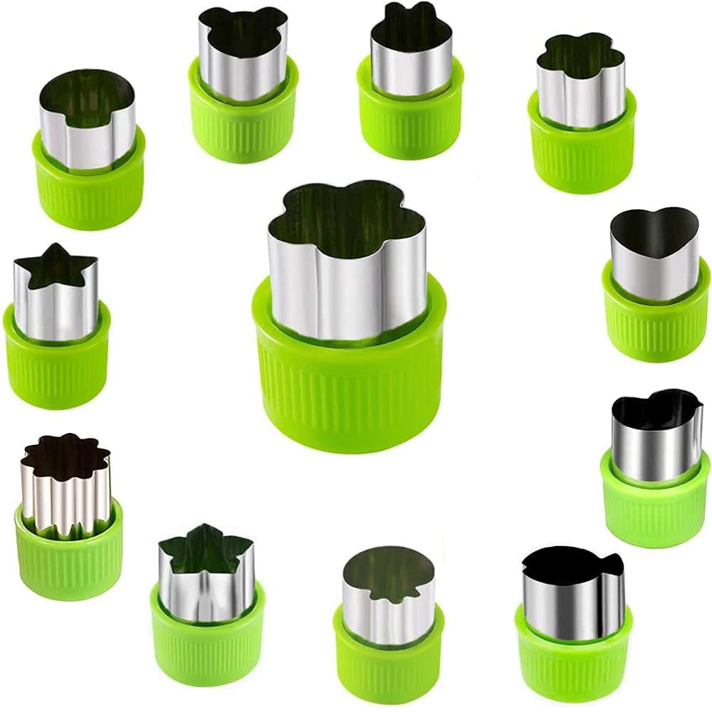 HASTHIP Christmas Cookie Cutters for Holiday Baking with 9 Shapes Stainless Steel Set | Safe for Kids