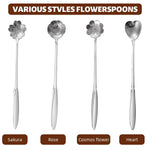 HASTHIP Coffee Spoon Set for Kitchen and Desserts featuring 8pcs 18cm Silver Stainless Steel Design