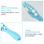 Ampule Cutter with 5 Replaceable Grinding Wheels, Ampoule Cutter for Doctors, Glass Bottle Cutter, Ampule Breaker, Suitable for Home Daily or Medical Use, Cut The Ampoule (Blue)