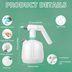 HASTHIP Electric Sprayer 2L for Garden and Cleaning with Adjustable Mist & Stream Modes | USB Rechargeable Handheld Mister