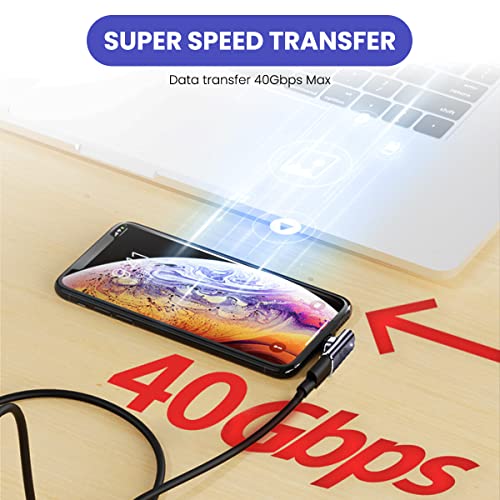 HASTHIP® USB C Adapter Right Angle Magnetic 90 Degree