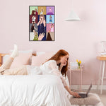 HASTHIP DIY Diamond Painting Kit for Fashion Outline Wall Art Gift 11.8x15.7 in 3PCS