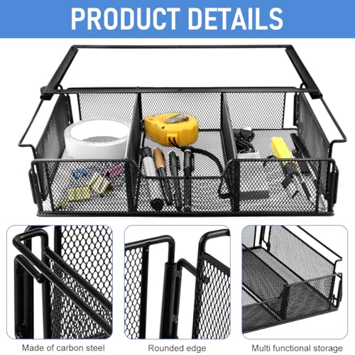 HASTHIP® Under Desk Organizer Storage Box Desk Drawer Organizer