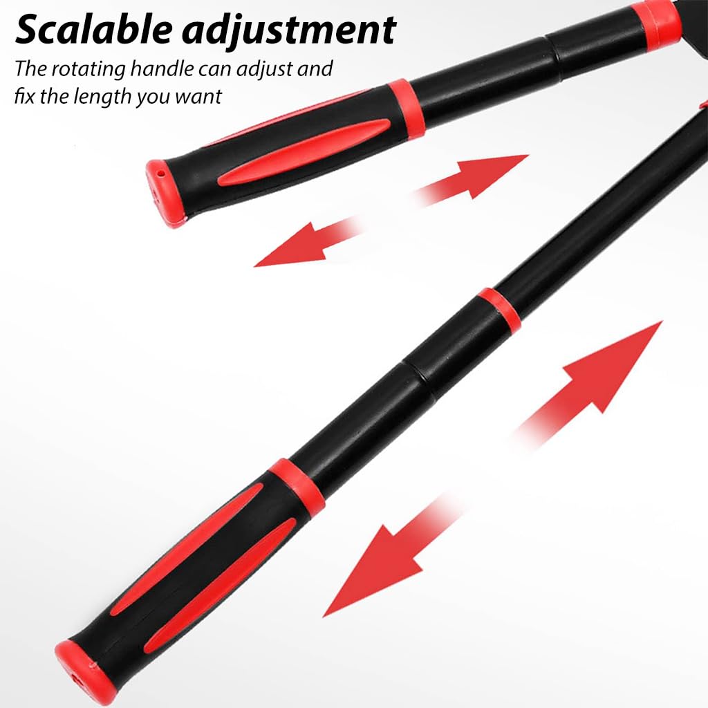 HASTHIP Hedge Shear for Garden Pruning with 7.4 in Mn Steel Blades and Telescopic Handles