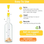 HASTHIP Fly Trap Kit for Indoor and Kitchen featuring Bottle Stopper Design | 4Pcs Reusable Eco Trap
