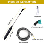 HASTHIP Electric Agriculture Sprayer for Gardening with 3m Pipe and 2 Nozzles | USB Rechargeable