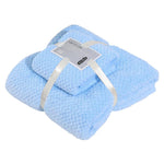 Set of 2Pcs Bath Towel Set Bath Towel & Towel Ultra Soft Coral Velvet 55 Inches Bath Towel and 29 Inches Towel Set Skin Friendly Gift Packing Baby Shower Gift