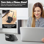 HASTHIP® AirPods Pro Case for 2nd/1st, AirPods Pro Locking Case, with Phone Stand and Shockproof Protection Wireless Charging Case, Rugged Locking Protective Case for AirPods Pro 2nd/1st(Black)