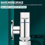 HASTHIP 3 in 1 Faucet Tap for Shower and Washing Machine with Independent Valve Control | Stainless Steel 1/2 Inch Universal Design