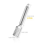 HASTHIP® 4PCS Stainless Steel Living Fish Scale Shaver Scraper for Fast Cleaning Skin
