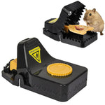 HASTHIP Rat Trap for Home with Quick Trigger Mechanism and Reusable ABS Design | 2Pcs