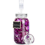 HASTHIP® 32oz Fermentation Jar Kit Air Tight Glass Jar with Stainless Steel Lid and Clear Glass Weights, One-way Exhaust Valve Design, Wide Mouth Glass Container for Pickling, Sauerkraut