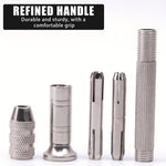 HASTHIP Needle Awl Set for Leather and Shoe Repair featuring Ergonomic Grip and 7 Pcs Stainless Needles