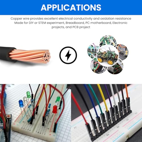 HASTHIP® Electronic Circuits Starter Kit for UNO R3 Board Microcontroller Learning, with Blinking LEDs Jumper Wire Button UNO Microcontroller Board for Beginners Electronic Circuits Learning