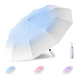HASTHIP® Travel Umbrella UV UPF 50+ Sun Protection Umbrella with Case Compact, Lightweight, , Windproof Portable Parasol for Women, Men & Kids Blue