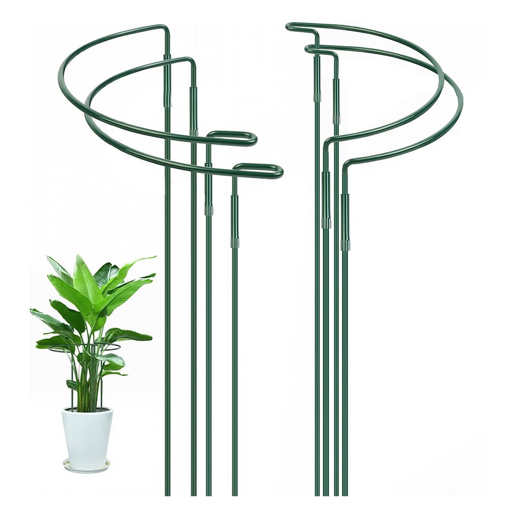 HASTHIP Plant Support Stakes for Planters with Half Open Top Frame | 20cm Dia x 35cm High