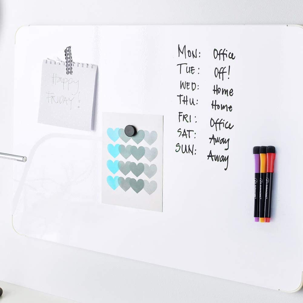 HASTHIP Dry Erase Markers Fine Tip for Office and School Whiteboards | 12 Count Set
