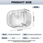 HASTHIP Wall Razor Organizer for Manual Razors with Flip-Up Dust Cover | Pack of 2